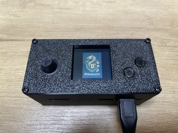 PiWalletSV device showing the home screen